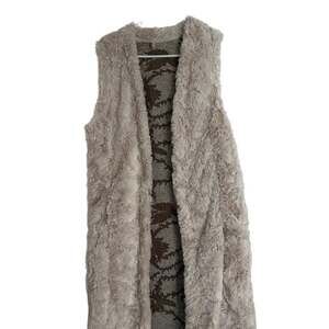 Free People Vest Call Of The Wild Faux Fur Reversible M